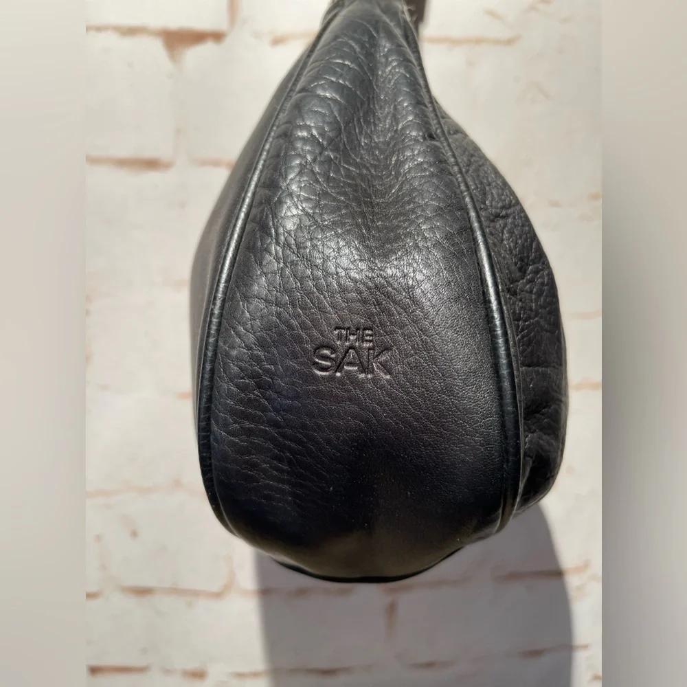 The Sak Black Leather Hobo Shoulder Bag